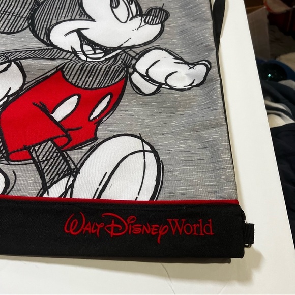 Disney Mickey Mouse Stretch Cinch Sack Bag Black Waterproof - Picture 3 of 7